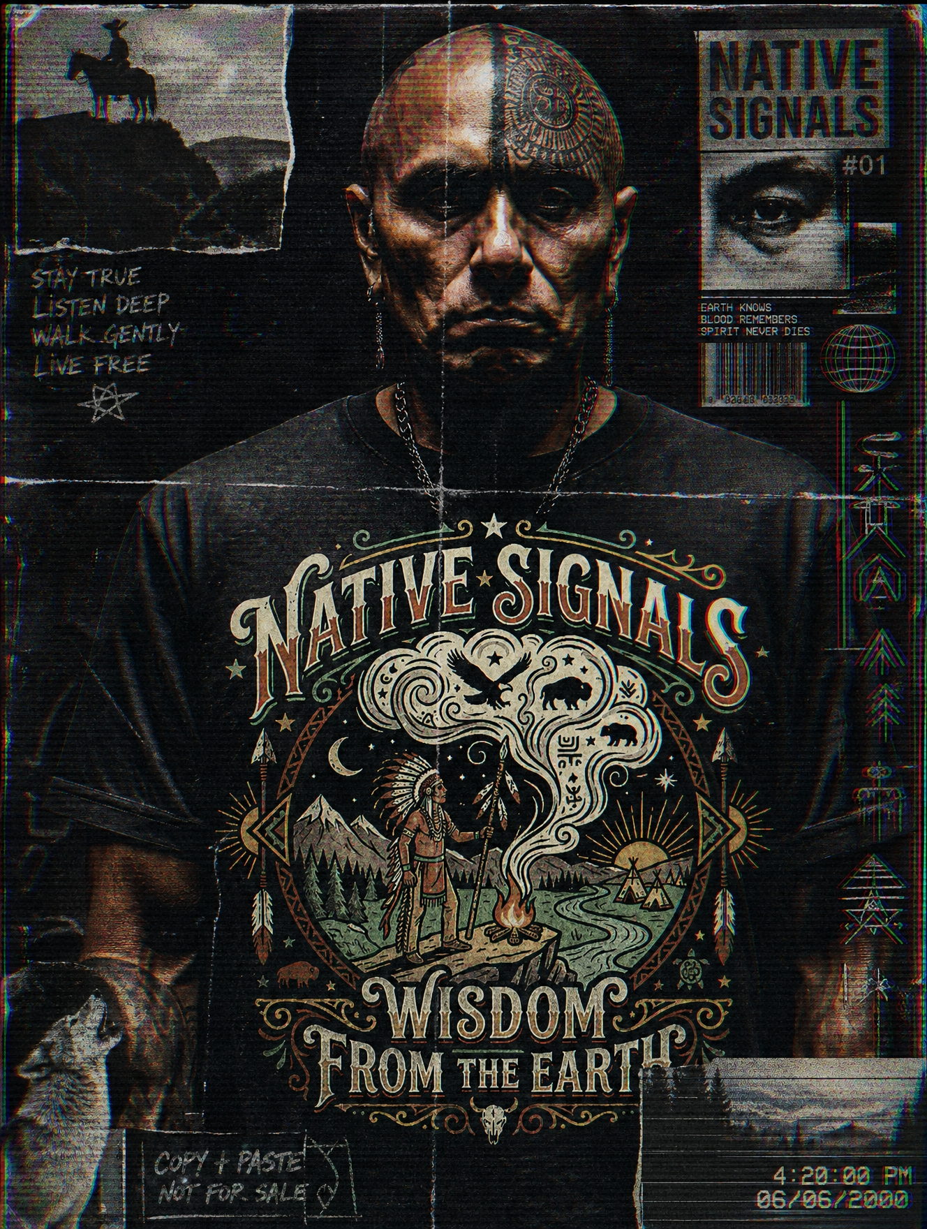 Native Signals Y2K culture poster artwork 2
